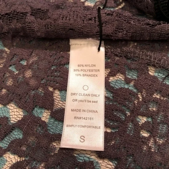 LULAROE Grey Lace Monroe Kimono Size Small - Picture 3 of 5